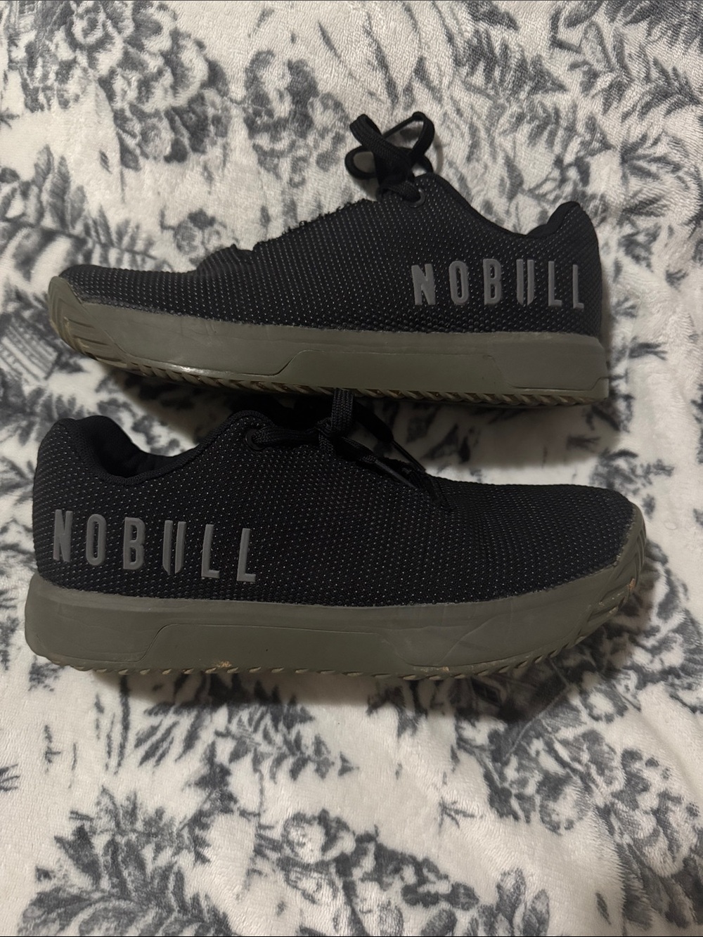NOBULL Men’s Black Cross-Training Shoe with Olive Sole